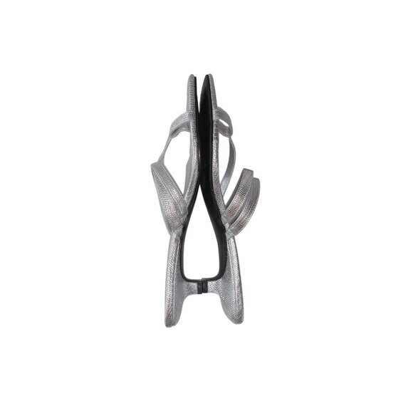 Open Edit Jagger Kitten Heel Sandals Women's Sliver Size US 8 - Picture 5 of 10